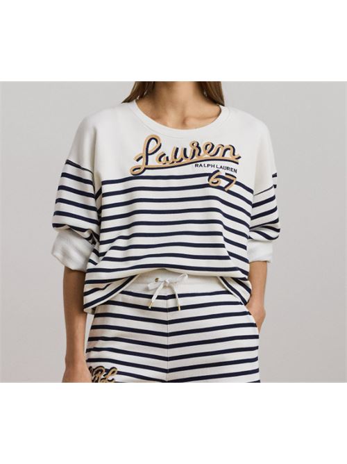 SHORT CUT SWEATSHIRT LAUREN RALPH LAUREN | 200957674001100 WHITE